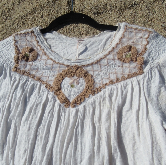 FREE PEOPLE - 'Begonia' embroidered top - Picture 4 of 6